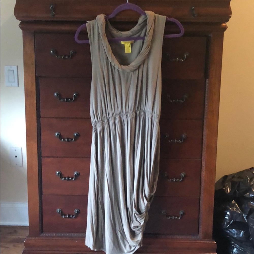 Catherine Malandrino Cotton Spandex Rouched Dress